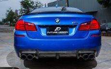 画像6: BMW 5シリーズ F10 セダン F11ツーリング Mスポーツ M5 リアバンパー用ディフューザー 本物ドライカーボン DryCarbon (6)