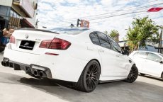 画像4: BMW 5シリーズ F10 セダン F11ツーリング M5 Mスポーツ用サイドスカート 本物Drycarbon ドライカーボン (4)