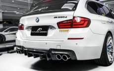 画像7: BMW 5シリーズ F10 セダン F11ツーリング Mスポーツ M5 リアバンパー用ディフューザー 本物ドライカーボン DryCarbon (7)