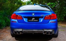 画像5: BMW 5シリーズ F10 セダン F11ツーリング Mスポーツ M5 リアバンパー用ディフューザー 本物ドライカーボン DryCarbon (5)