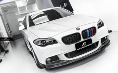 画像3: BMW 5シリーズ F10 F11 フロント用 青紺赤 艶ありブラックキドニーグリル センターグリル (3)
