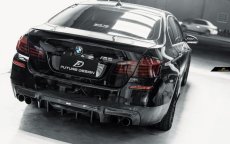 画像11: BMW 5シリーズ F10 セダン F11ツーリング Mスポーツ M5 リアバンパー用ディフューザー 本物ドライカーボン DryCarbon (11)