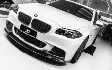 画像3: BMW 5シリーズ F10 セダン F11 ツーリング  Mスポーツ フロントバンパー用リップスポイラー  艶ありブラック (3)