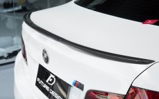 画像2: BMW 5シリーズ F10 セダン トランク用リアスポイラー 本物ドライカーボン DryCarbon  (2)