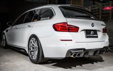 画像5: BMW 5シリーズ F10 セダン F11 ツーリング Mスポーツ M5 リアバンパー用スプリッター スポイラー 本物ドライカーボン DryCarbon  (5)