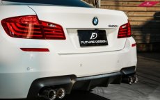 画像2: BMW 5シリーズ F10 セダン F11 ツーリング Mスポーツ M5 リアバンパー用ディフューザー  (2)