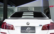 画像5: BMW 5シリーズ F10 セダン トランク用リアスポイラー 本物ドライカーボン DryCarbon  (5)
