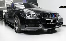 画像2: BMW 3シリーズ E90 セダン E91 ツーリング 前期車 Mスポーツフロントバンパー用 リップスポイラー 本物DryCarbon ドライカーボン (2)