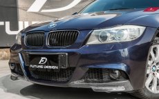 画像3: BMW 3シリーズ E90 セダン E91 ツーリング 後期車 Mスポーツフロントバンパー用 リップスポイラー 本物DryCarbon ドライカーボン (3)