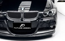 画像4: BMW 3シリーズ E90 セダン E91 ツーリング 前期車 Mスポーツフロントバンパー用 リップスポイラー 本物Carbon カーボン (4)
