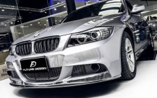 画像5: BMW 3シリーズ E90 セダン E91 ツーリング 後期車 Mスポーツフロントバンパー用 リップスポイラー 本物Carbon カーボン (5)