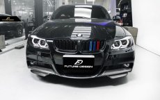 画像3: BMW 3シリーズ E90 セダン E91 ツーリング 前期車 Mスポーツフロントバンパー用 リップスポイラー 本物DryCarbon ドライカーボン (3)