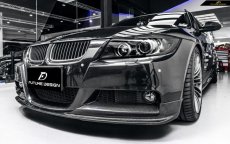 画像3: BMW 3シリーズ E90 セダン E91 ツーリング 前期車 Mスポーツフロントバンパー用 リップスポイラー 本物Carbon カーボン (3)