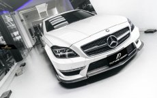 画像9: BENZ メルセデス・ベンツ CLS W218 CLS63 フロントバンパー用リップスポイラー 本物Dry Carbon ドライカーボン (9)