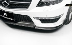 画像15: BENZ メルセデス・ベンツ CLS W218 CLS63 フロントバンパー用リップスポイラー 本物Dry Carbon ドライカーボン (15)