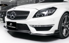 画像13: BENZ メルセデス・ベンツ CLS W218 CLS63 フロントバンパー用リップスポイラー 本物Dry Carbon ドライカーボン (13)