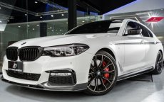 画像2: BMW 5シリーズ G30 G31 Mスポーツ サイド用 スカート 本物DryCarbon ドライカーボン (2)