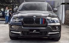 画像5: BMW Xシリーズ X6 E71 専用フロント用艶ありブラック 青紺赤 キドニーグリル センターグリル (5)