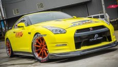 画像7: NISSAN 日産 GT-R R35 フロント用 リップスポイラー 本物Carbon カーボン (7)