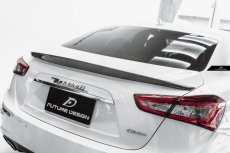 画像1: Maserati マセラッティ Ghibli ギブリ トランク用リアスポイラー 本物DryCarbon ドライカーボン  (1)