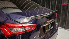 画像5: Maserati マセラッティ Ghibli ギブリ トランク用リアスポイラー 本物DryCarbon ドライカーボン  (5)