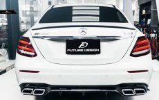 画像1: BENZ ベンツ Eクラス W213 トランク用リア スポイラー 本物DryCarbon ドライカーボン (1)