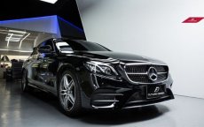 画像2: BENZ メルセデス・ベンツ W213 Eクラス用 ダイヤモンド 艶ありブラック・メッキ センターグリル (2)