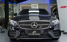 画像3: BENZ メルセデス・ベンツ W213 Eクラス用 ダイヤモンド 艶ありブラック・メッキ センターグリル (3)