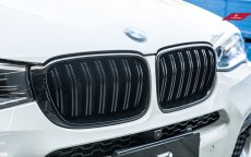 画像2: BMW Xシリーズ X4 F26 LCI 後期 フロント用艶ありブラックキドニーグリル センターグリル (2)