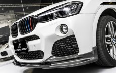 画像4: BMW Xシリーズ F26 X4 Mスポーツ フロント用リップスポイラー DryCarbon ドライカーボン (4)