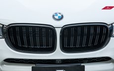 画像1: BMW Xシリーズ X4 F26 LCI 後期 フロント用艶ありブラックキドニーグリル センターグリル (1)
