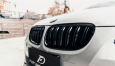 画像7: BMW 3シリーズ E92 E93 後期 フロント用 艶ありブラック キドニーグリル センターグリル S2  (7)