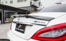 画像8: BENZ メルセデス・ベンツ CLS W218 トランク用 カーボン リアスポイラー 本物DryCarbon ドライカーボン (8)