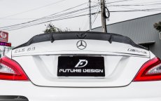 画像5: BENZ メルセデス・ベンツ CLS W218 トランク用 カーボン リアスポイラー 本物DryCarbon ドライカーボン (5)