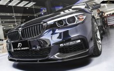 画像8: BMW 5シリーズ G30 セダン G31 ツーリング Mスポーツ フロント用リップスポイラー 本物DryCarbon ドライカーボン (8)