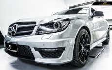 画像5: BENZ ベンツ AMG C63ルック グリル Cクラス W204 後期車 フロントバンパー エアロ PPウレタン製 ディライト LED (5)