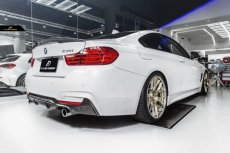 画像2: BMW 4シリーズ F32 F33 F36 Mスポーツ リアバンパー用カーボン ディフューザー 本物DryCarbon ドライカーボン (2)