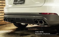 画像7: Porsche Cayenne カイエン E3 用 二層ツインテール 4本出 クローム マフラーカッター (7)