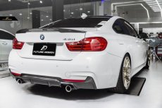 画像3: BMW 4シリーズ F32 F33 F36 Mスポーツ リアバンパー用カーボン ディフューザー 本物DryCarbon ドライカーボン (3)