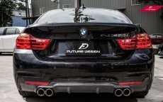 画像8: BMW 4シリーズ F32 F33 F36 Mスポーツ リアバンパー用カーボン ディフューザー 本物DryCarbon ドライカーボン (8)