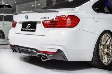 画像4: BMW 4シリーズ F32 F33 F36 Mスポーツ リアバンパー用カーボン ディフューザー 本物DryCarbon ドライカーボン (4)
