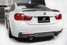 画像6: BMW 4シリーズ F32 F33 F36 Mスポーツ リアバンパー用カーボン ディフューザー 本物DryCarbon ドライカーボン (6)