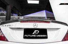 画像3: BENZ メルセデス・ベンツ SLK-Class R172 トランク用リアスポイラー 本物DryCarbon ドライカーボン (3)