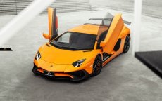 画像1: Lamborghini ランボルギーニ LP700 改造 LP750仕様 フルエアロ フロント リア ルーフエアーガイド カーボンリアウィング (1)