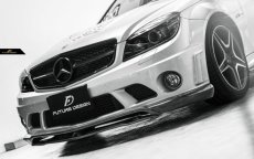 画像4: BENZ メルセデス・ベンツ Cクラス W204 前期車 C63 フロントバンパー用リップスポイラー 本物Carbon カーボン (4)