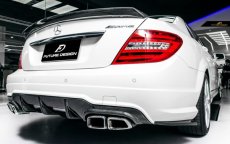 画像2: BENZ メルセデス・ベンツ C-Class W204 セダン トランク用リアスポイラー 本物cabon カーボン (2)