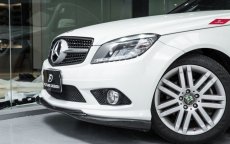 画像3: BENZ メルセデス・ベンツ Cクラス W204 前期車 フロントバンパー用リップスポイラー 本物DryCarbon ドライカーボン (3)