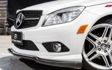 画像6: BENZ メルセデス・ベンツ Cクラス W204 前期車 フロントバンパー用リップスポイラー 本物DryCarbon ドライカーボン (6)