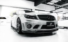 画像7: BENZ メルセデス・ベンツ Cクラス W204 前期車 C63 フロントバンパー用リップスポイラー 本物Carbon カーボン (7)