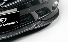 画像4: BENZ メルセデス・ベンツ Cクラス W204 前期車 C63 フロントバンパー用リップスポイラー 本物DryCarbon ドライカーボン (4)